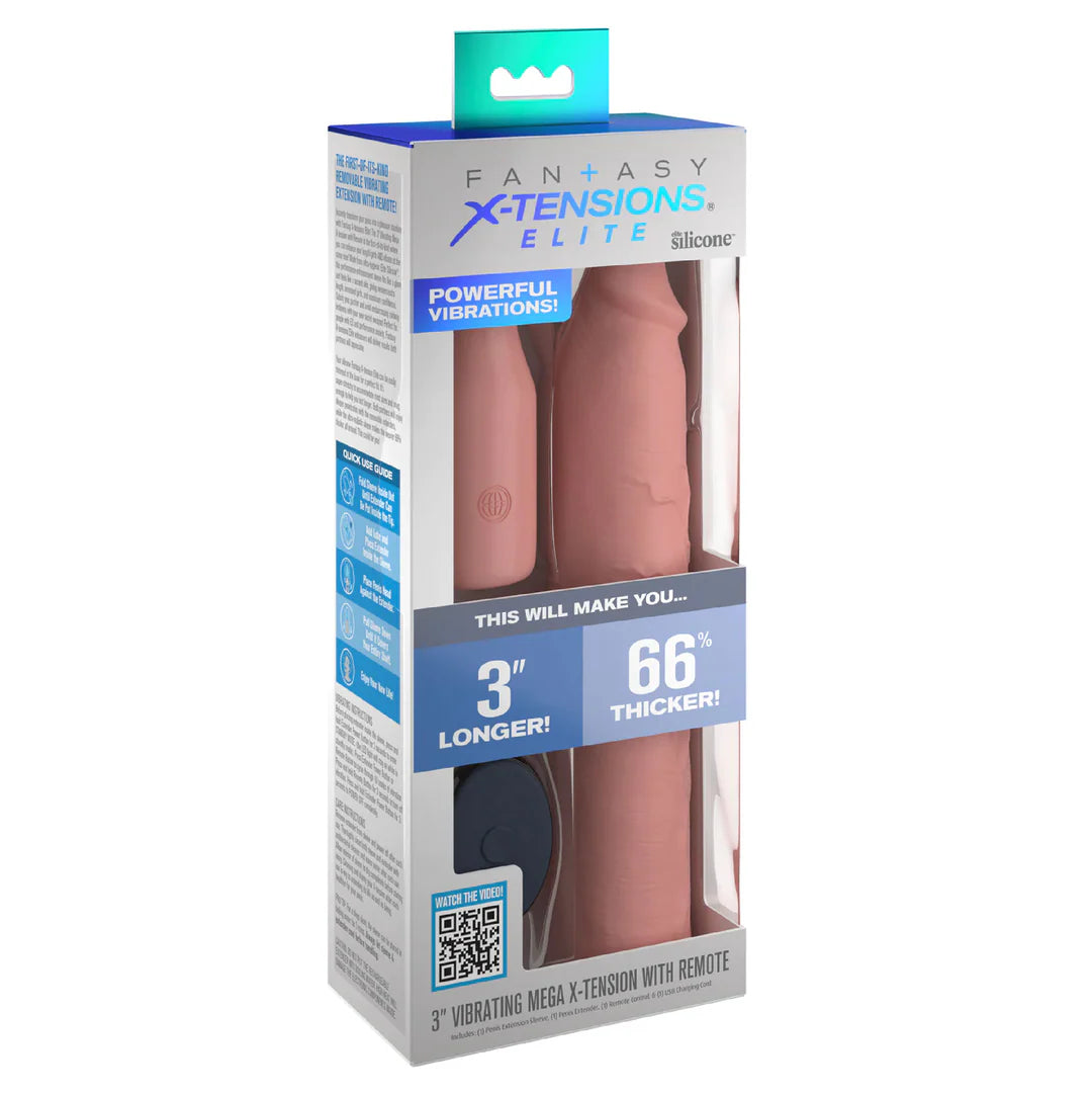 Extensor Vibrador X-Tensions Elite con Control Remoto