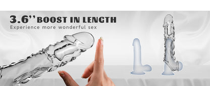 Extensor Vibrador Titan Pulse con Anillo Texturizado