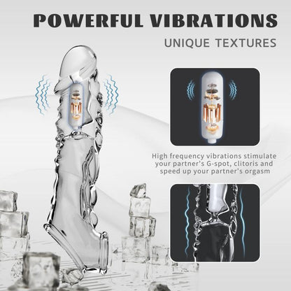 Extensor Vibrador Titan Pulse con Anillo Texturizado