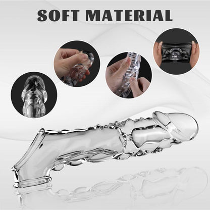 Extensor Vibrador Titan Pulse con Anillo Texturizado
