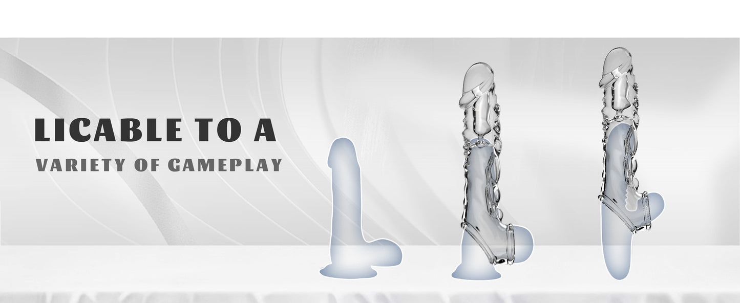 Extensor Vibrador Titan Pulse con Anillo Texturizado