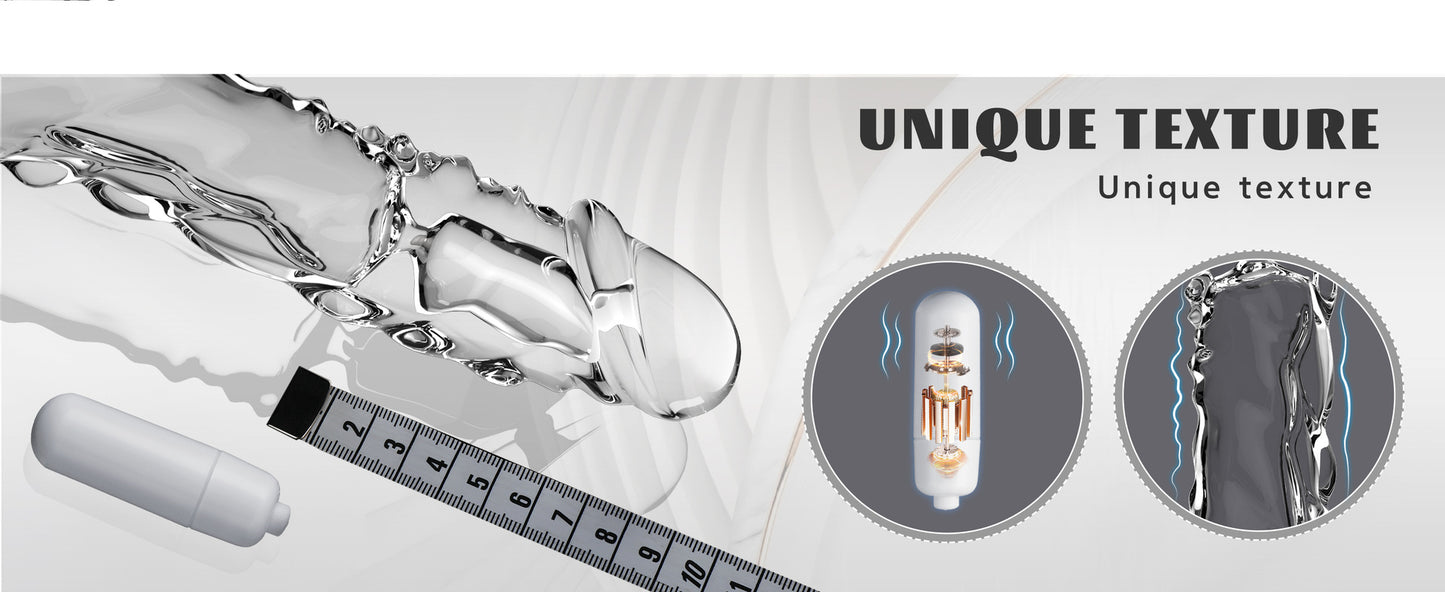 Extensor Vibrador Titan Pulse con Anillo Texturizado