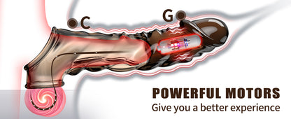Extensor Vibrador Titan Pulse con Anillo Texturizado