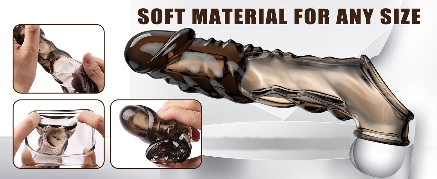 Extensor Vibrador Titan Pulse con Anillo Texturizado