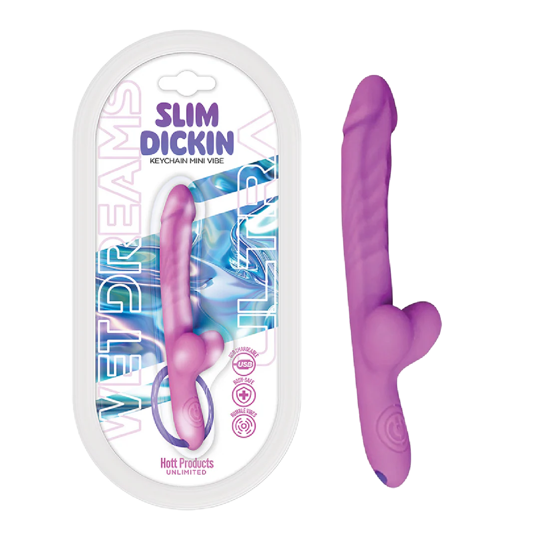 Slim Dickin Keychain Mini Vibrador