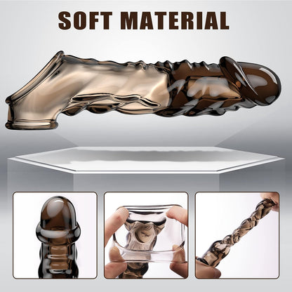 Extensor Vibrador Titan Pulse con Anillo Texturizado