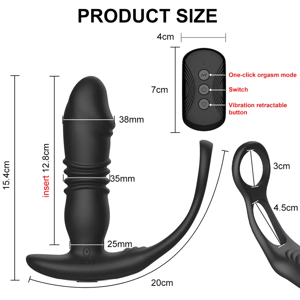 Anillo Vibrador Dual (Prostata y Miembro)