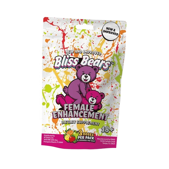 Bliss Bears – Gomitas de Bienestar Íntimo Femenino
