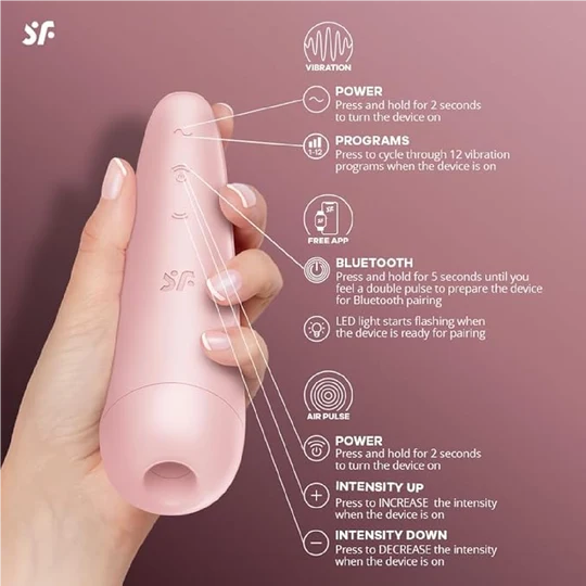 Satisfyer Curvy 2+ – Air Pulse & Vibración con App