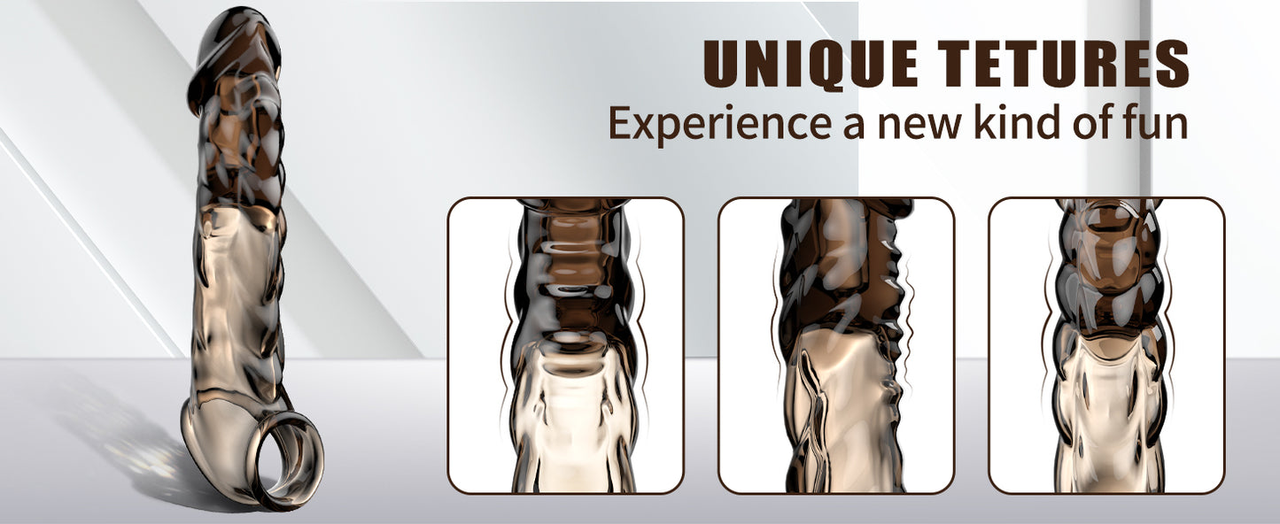 Extensor Vibrador Titan Pulse con Anillo Texturizado