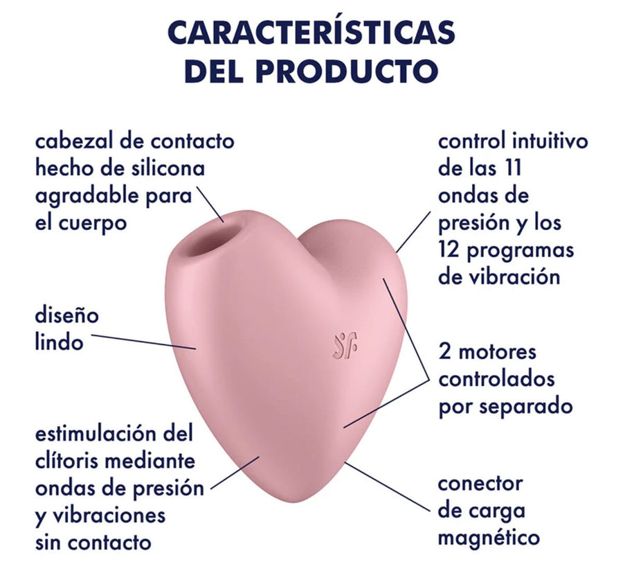 Satisfyer Cutie Heart-Light Red